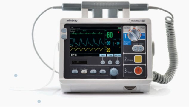 Desfibrilador Monitor Mindray BeneHeart D3 con SpO2